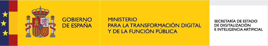 Logo Ministerio para la transformación digital y de la funcion publica